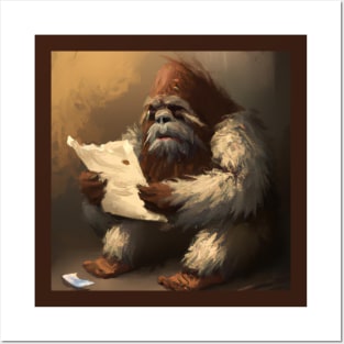 Bigfoot Got His DNA Report and Found Out He's Half Yeti Posters and Art